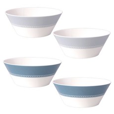 HANKOOK CHINAWARE Areum 麵碗4件組, 藍色, 灰色, 1套