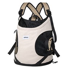 REDPUPPY 寵物Como前背袋, 米色, 1個