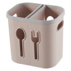 Mondspot 分隔式餐具筒 2格 RB20703, 粉紅色, 1個