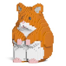 JEKCA 蜷縮倉鼠動物積木 棕色 大型 M, 1個, 混色