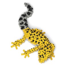 JEKCA 레오파드 게코 파충류 블럭 대형 M, 혼합색상, 1개