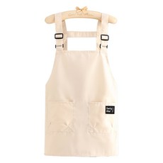 cofv 魔鬼氈雙口袋工作圍裙, 1個, 象牙白