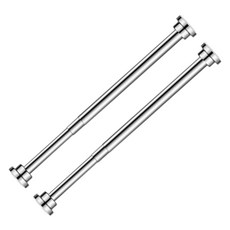 PP Home Living 超強力不鏽鋼伸縮桿 窗簾桿 掛衣桿 2入, 銀色