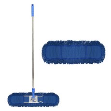 Cleanmate 強力棉質平板拖把 60公分 2入拖把布+拖把桿組, 1套, 混色