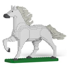 JEKCA 馬 野生動物積木 白色 大型 M, 混合色, 1個