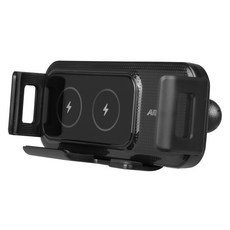 ARKON 폴더블 Z폴드 Z플립 휴대폰 무선충전 볼 헤드 어댑터 홀더 20mm, 블랙, FWC320MM