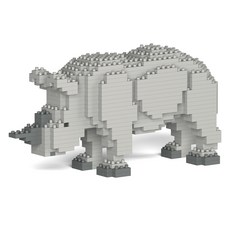 JEKCA 犀牛野生動物積木 大型M, 1個, 混合顏色