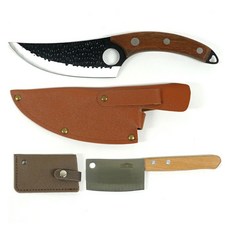 엠노블 캠핑 나이프 + 칼집 + 미니 중식도 + 칼집 세트, 혼합색상, 1세트