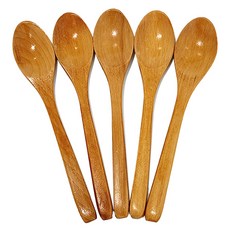 영수산업카멜 원목 티스푼, 황옻칠, 5개