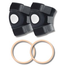 인피샵 러닝 등산 무릎보호대 2p + 실리콘 무릎보호대 2p 세트, 혼합색상, 1세트