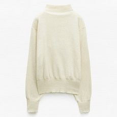 미쏘 여성용 반하이넥 풀오버 니트