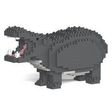 JEKCA 河馬 野生動物積木 大型 M, 1個, 混色