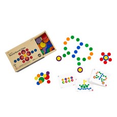 edx education Bizzy Play 圓形圓片籌碼組 13383, 1套, 混合顏色