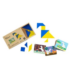 edx education Biziplay 七巧板拼圖組 23536, 1套, 1人, 混合色