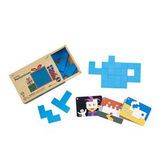 edx education Busy Play 五格骨牌立體積木組 23221, 1套, 混色