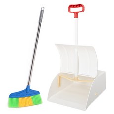 크린메이트 스텐 롱타이탄비 자동쓰레받기 세트, 1세트, 랜덤발송