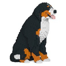 JEKCA 坐姿伯恩山犬狗狗積木 大型 M, 1個, 混和色