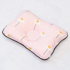 ahtty blanc 嬰幼兒用一體式防扁頭枕, 1個, 雛菊