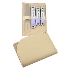 킹스로드 스테인레스 손톱깎이 4종 세트, 1세트, 그러데이션 퍼플