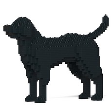 拉布拉多獵犬積木 大型 M, 黑色, 1個