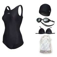 haxst 女款連身U字型室內泳衣5件組 SIHTB-W14