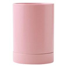 MotherBoutique 簡約圓形多用途餐具筒 10.3 x 14.4 cm AE20519, 粉紅色, 1個