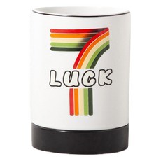 마더브띠 럭키 넘버링 세라믹 수저통 10.5 x 15 cm AE20524, 7번 패턴, 1개