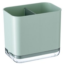 아메리칸로드 심플 깔끔 네모 칸막이 물빠짐 수저통 RK2303, 그린, 1개