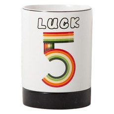 MotherButti 幸運數字 陶瓷餐具筒 10.5 x 15 cm AE20524, 5號圖案, 1個