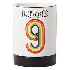 마더브띠 럭키 넘버링 세라믹 수저통 10.5 x 15 cm AE20524, 9번 패턴, 1개