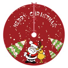 Atihom居家節日聖誕樹地板墊裙, 1個, TYPE02