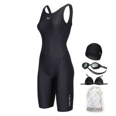 haxst 女性用五分半身U字型室內泳衣 HTB-W16 5件組 SIHTB-W16