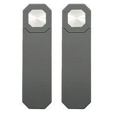 텐T 테슬라 모니터 부착용 마그네틱 연장형 핸드폰 거치대, 딥그레이, 2개