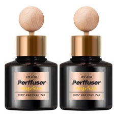 더클래스 퍼퓨저 차량용 방향제 75ml 본품, 망고복숭아, 2개