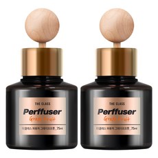 더클래스 퍼퓨저 차량용 방향제 75ml 본품, 그레이프 프룻, 2개