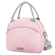 多功能單肩便攜保溫保冷袋, 粉紅色, 1個