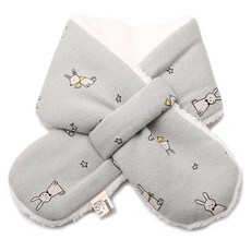 Mouche 兒童蝴蝶結兔子圍脖