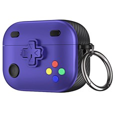 고지비 비비파이 에어팟 카본 조이스틱 잠금버튼 케이스, 퍼플