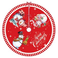 Atihome 聖誕節假日派對樹裙 樹下地墊, 1個, TYPE 02