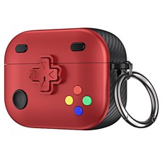 고지비 비비파이 에어팟 카본 조이스틱 잠금버튼 케이스, 레드