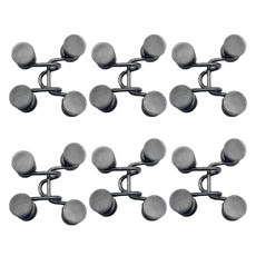 코히모 바지 허리조절 단추 클립 27mm 4W365, 6개, 블랙