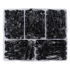 Khohimo 多用途安全別針 5種 340入 套組 4W329, 1套, 黑色