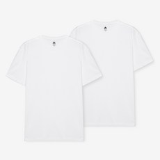 베이직하우스 레이어드 라운드넥 통기성 반팔 티셔츠 2p WATS0103