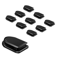 간단 접착 차량용 걸이, 10개, 블랙