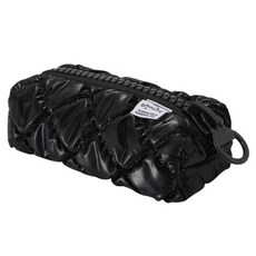 Heyjoy 菱格大拉鍊筆袋, 黑色, 1個