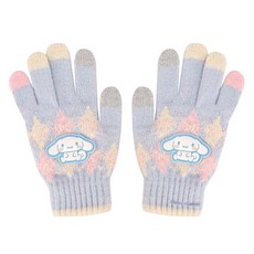 三麗鷗 女童 大耳狗喜拿 菱格紋觸控手套 雙手款套組 SC0373