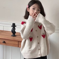 Arbe 女童草莓開襟衫