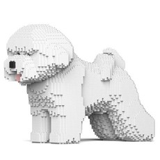 JEKCA 站姿比熊犬積木 M號, 1個, 混合色