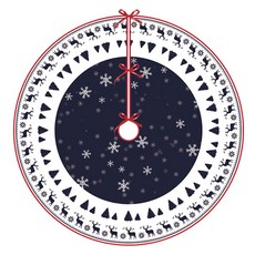 Atihome 絨毛飯店風聖誕樹樹裙, 1個, TYPE04