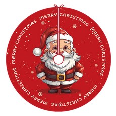 Arty Home 紅黑色聖誕樹地墊 樹裙, 1個, TYPE07